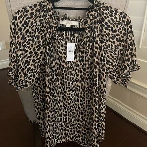 NWT Loft Animal Print Top